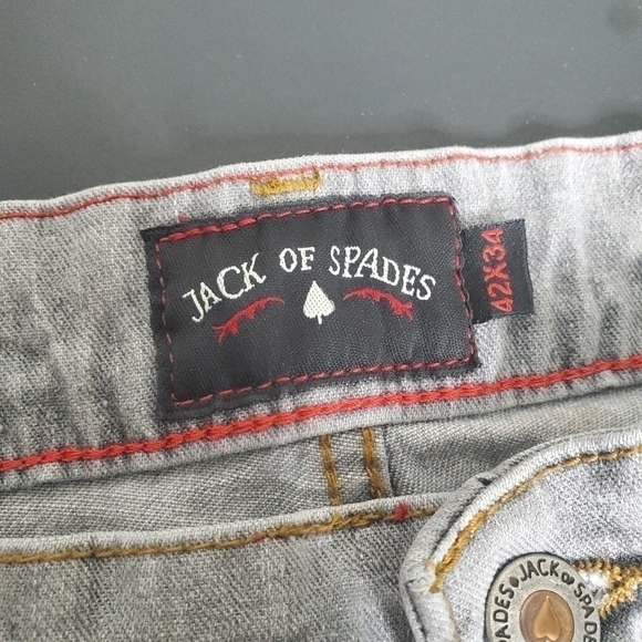 Jack of Spades High Roller Stretch Straight Leg Stretch Jeans Size 42x34 - Picture 5 of 16